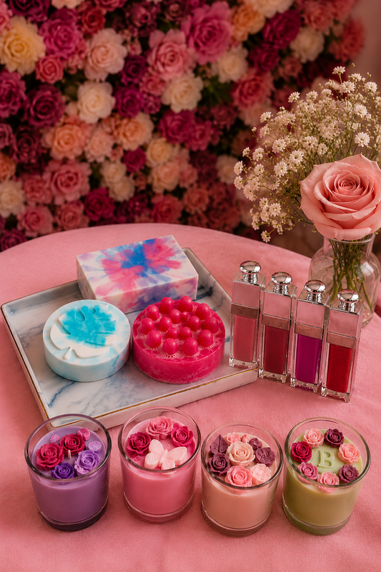 Candle ,Lip Gloss  and Soap Beauty lab